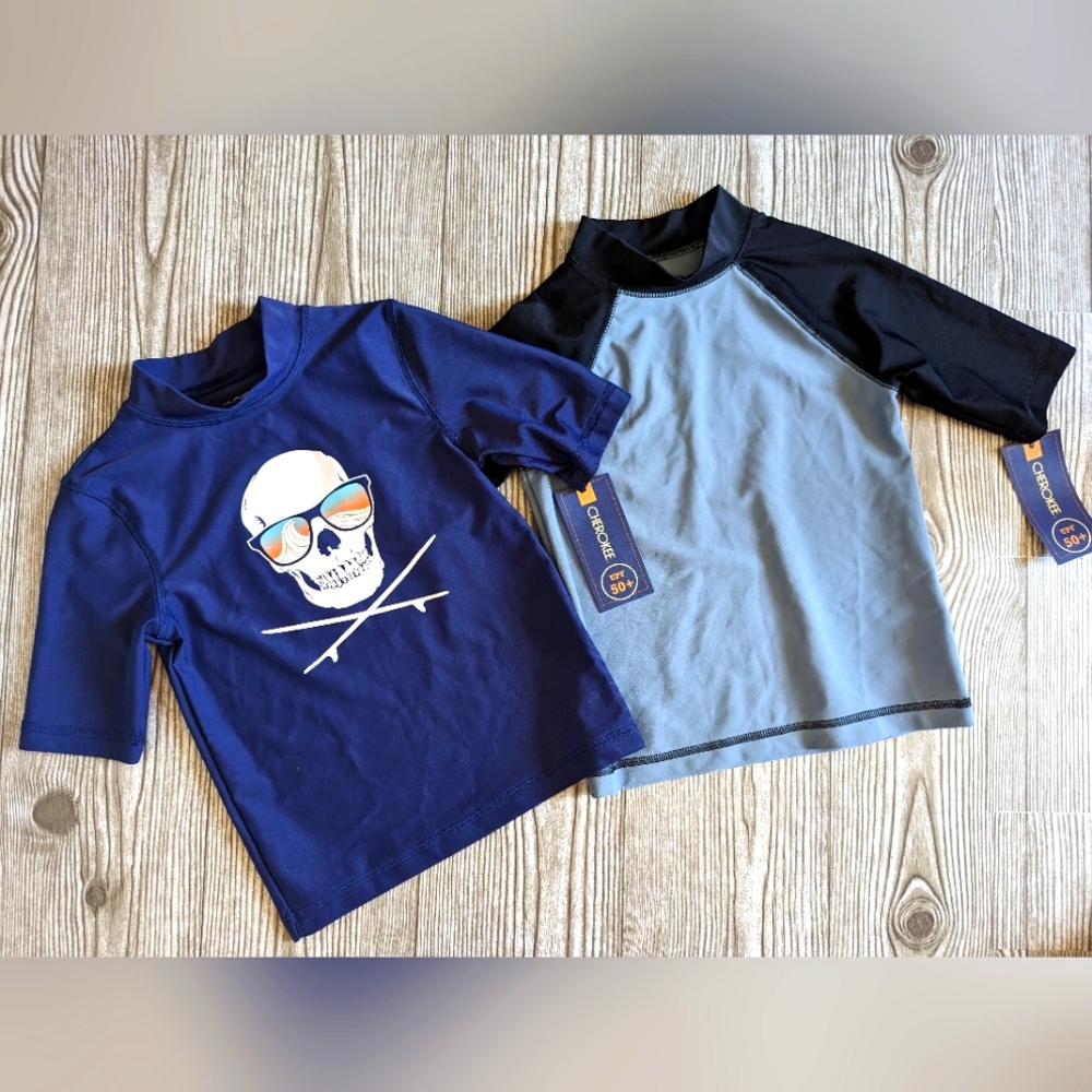 Cherokee Rash Guards Swim Shirts Boys XS
